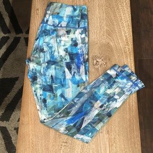 NWOT lululemon Wunder Under Sun Dazed Blue Legging